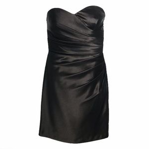Bill Levkoff Black Strapless Cocktail Dress